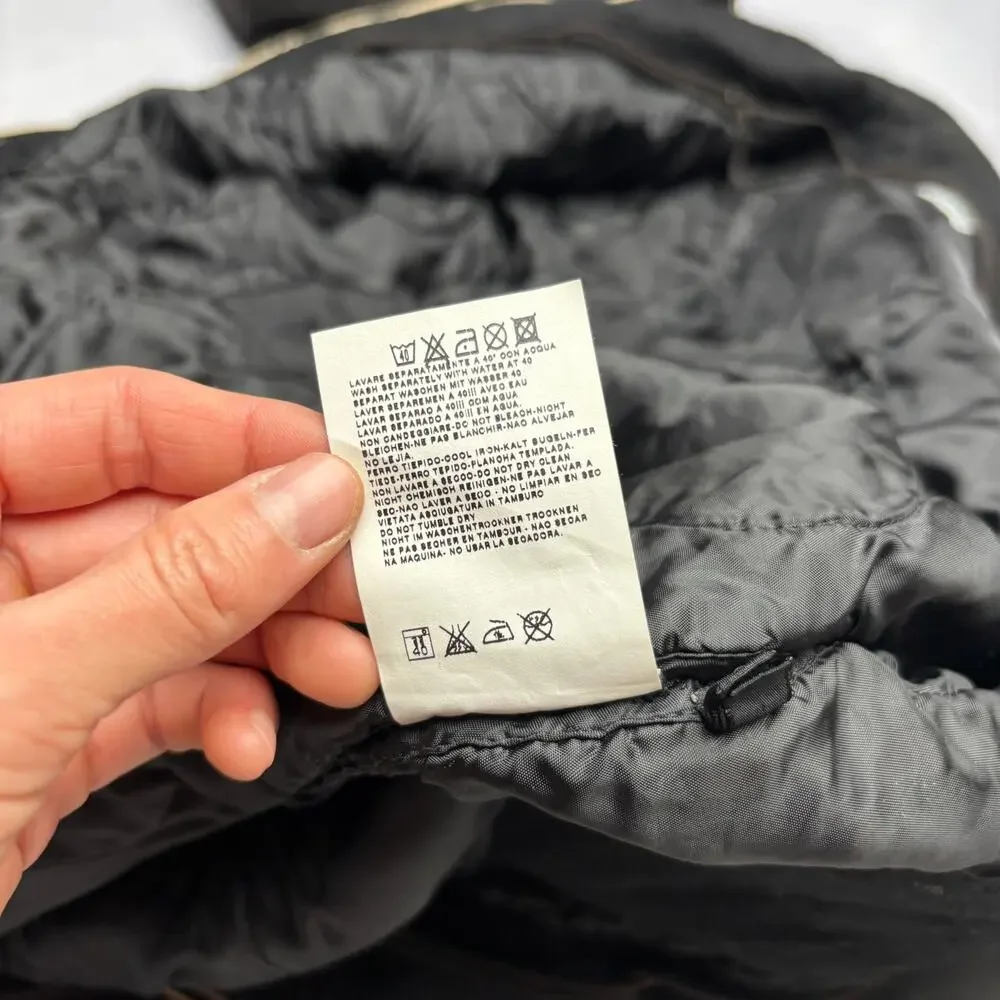 Vintage Stone Island AW 2005 Black Raso Gommato Hooded Jacket Men's Large